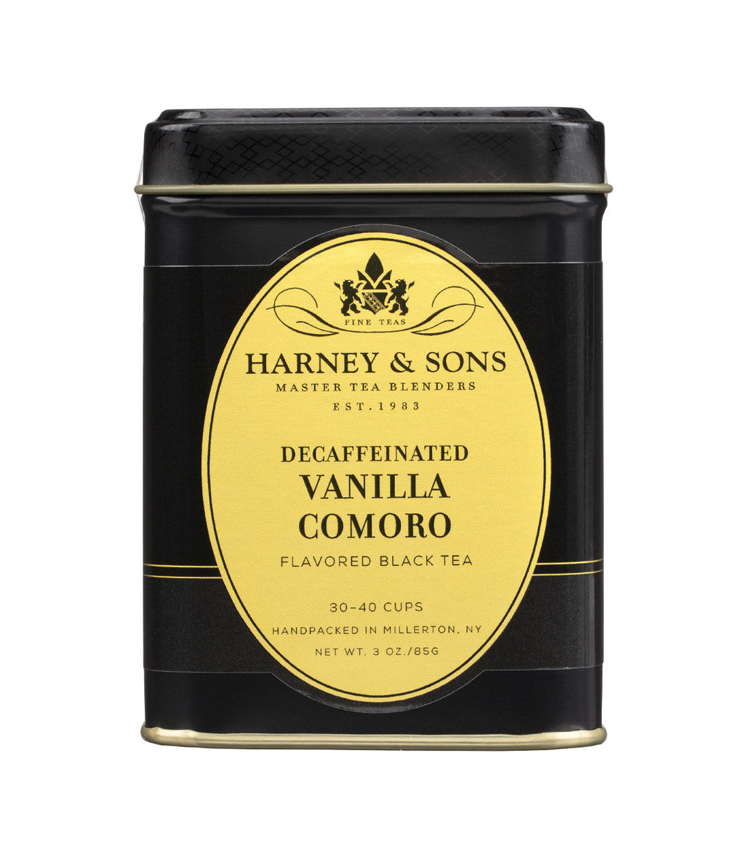 Decaf Vanilla Comoro Tea Front View.
