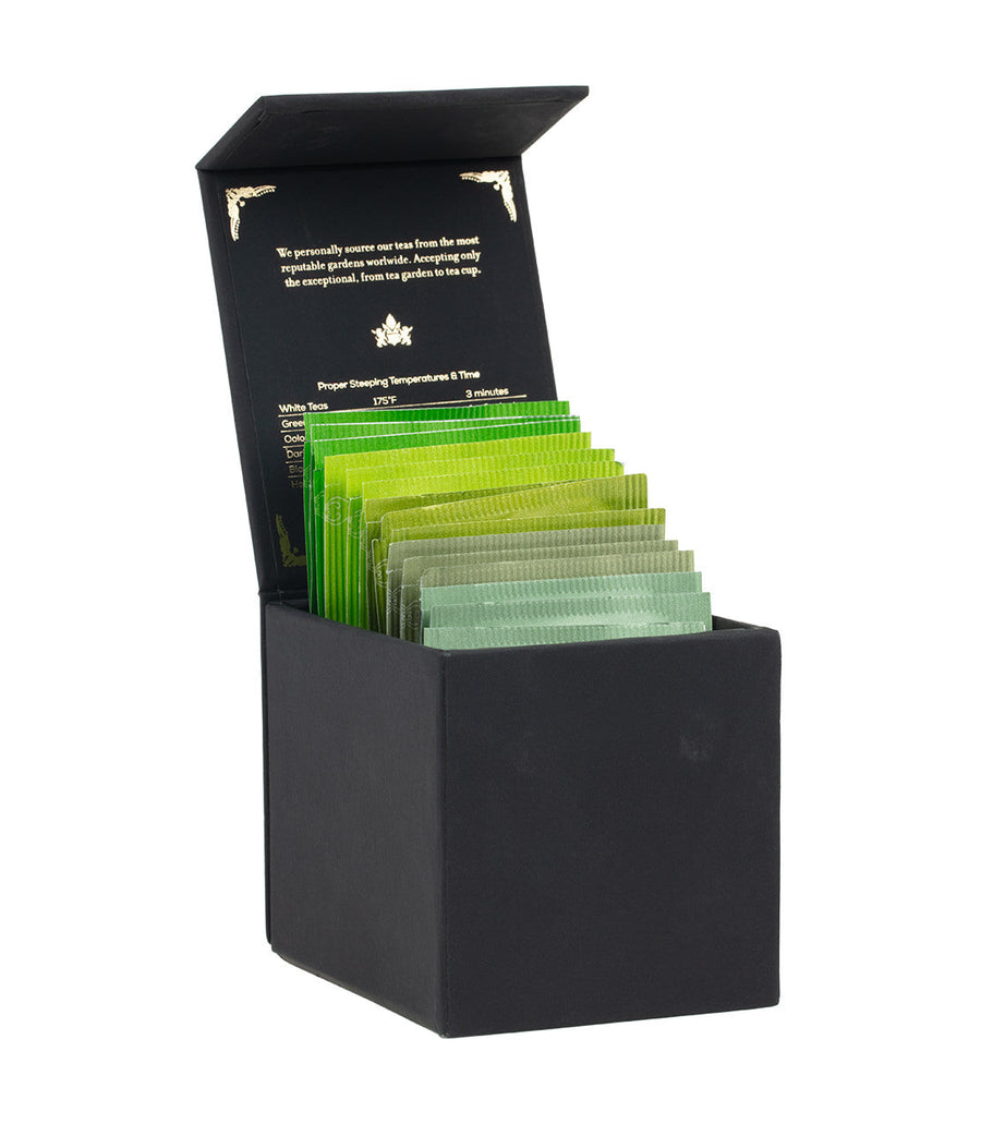 Harney Heritage Green Teabag Sampler Black Box