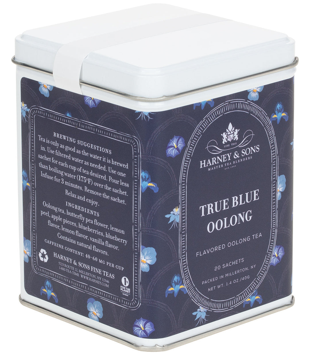 True Blue Oolong Tea Tin of 20 Sachets
