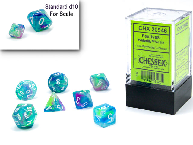 Festive® Mini-Polyhedral Waterlily™/white 7-Die set (Mini Poly Release 1)