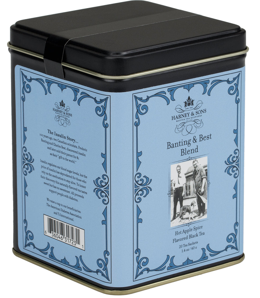 Banting and Best Blend Tea Tin of 20 Sachets
