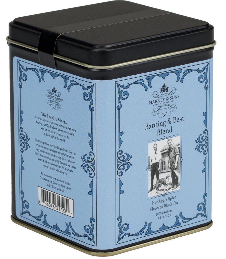 Banting and Best Blend Tea Tin of 20 Sachets