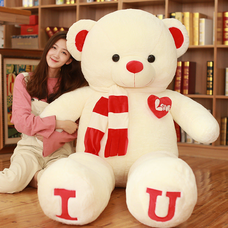 Heart Bear Plush Pillow Soft Teddy Bear Gift