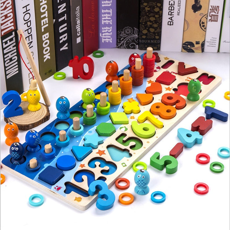 3D Alphabet and Number Puzzle – Wooden Educational Toy for Toddlers