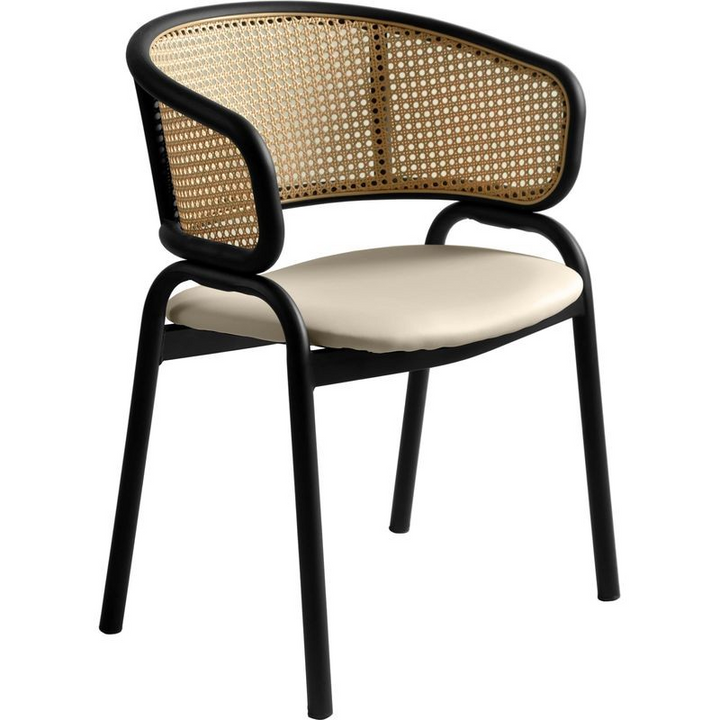 Ervilla Dining Chair Beige Leather