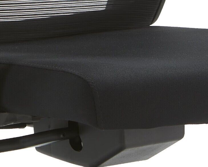 LeisureMod Office Dale Series Office Task Chair in Black Closeup.