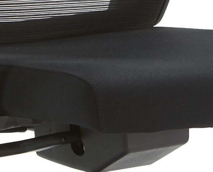 LeisureMod Office Dale Series Office Task Chair in Black Closeup.