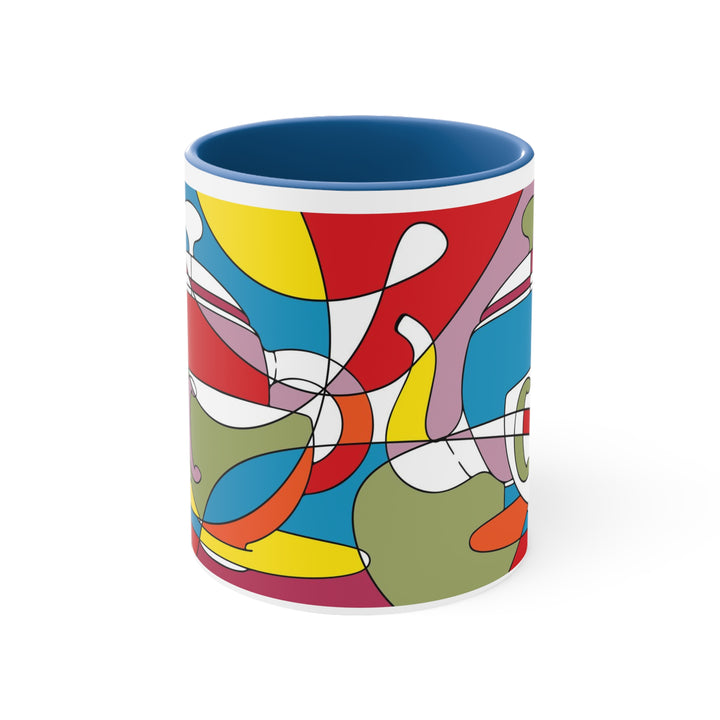 Tea Pot Art Accent Coffee Mug, 11oz