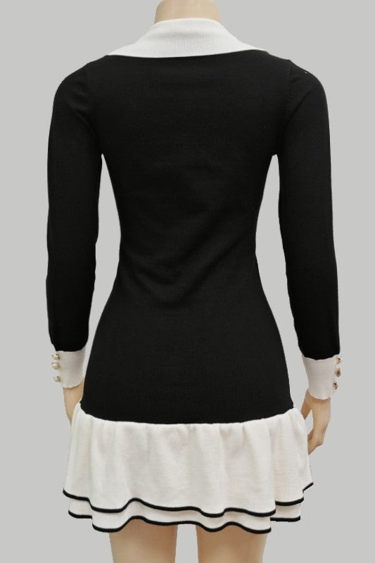 Women Fashion Sweater Dress