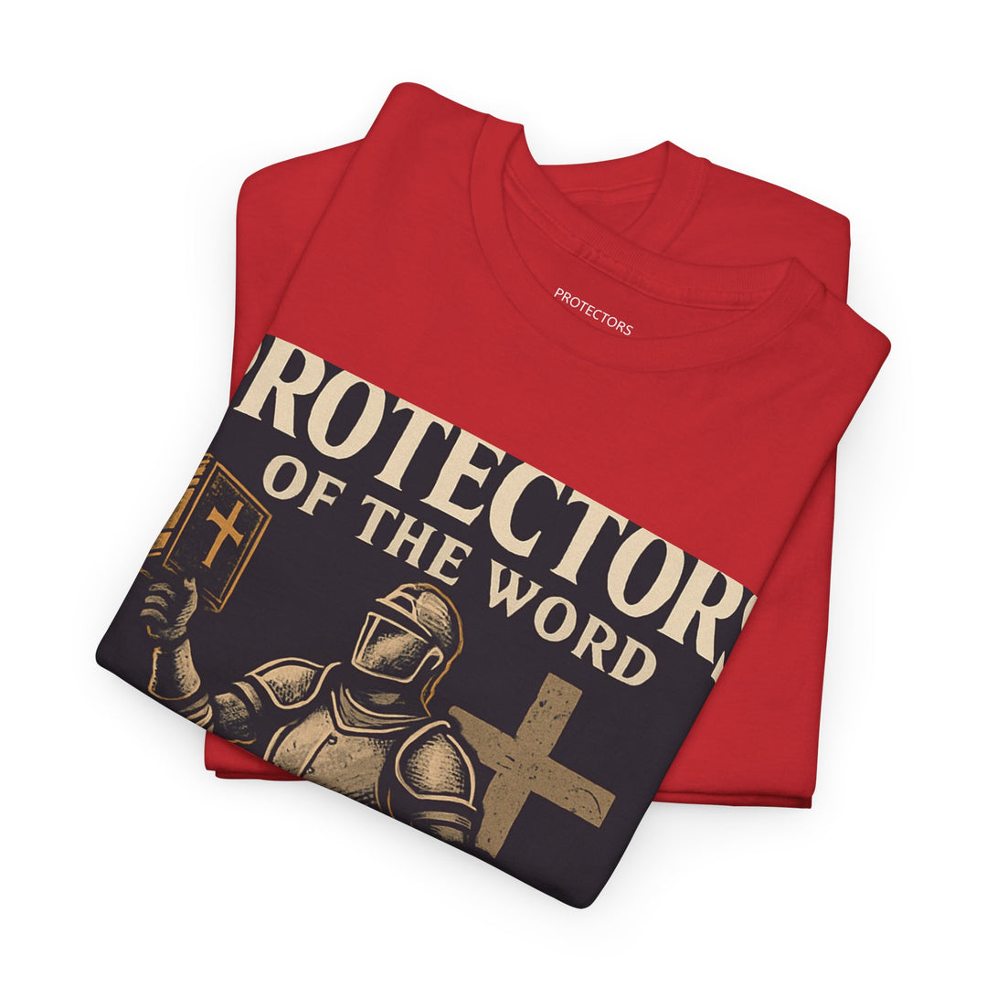 Protectors of the Word Premium Christian T-Shirt — 'Victory' Knight Design with John 14:6 Scripture