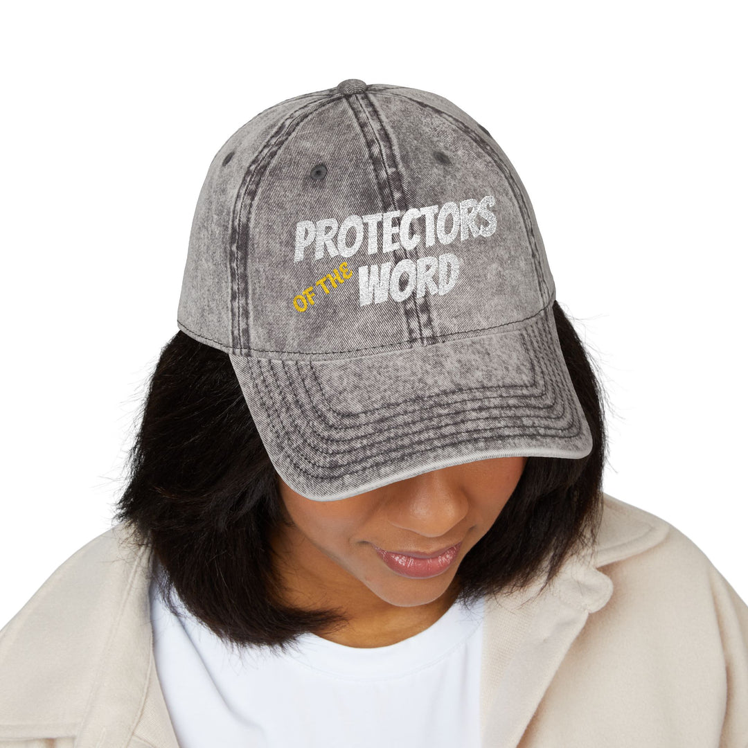 Protectors of the Word Embroidered Vintage Cap