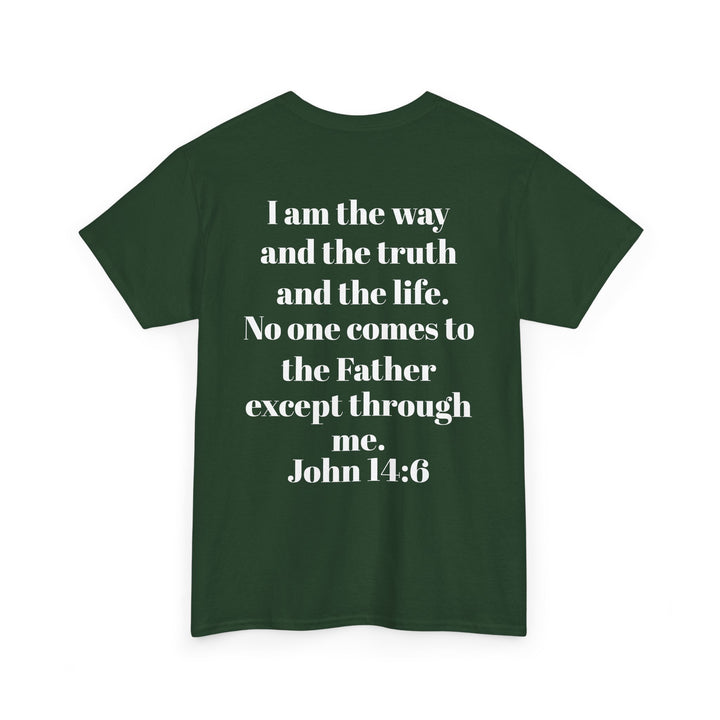 Protectors of the Word Christian T-Shirt No Sleeve Design — 'Victory' Knight Design with John 14:6 Scripture