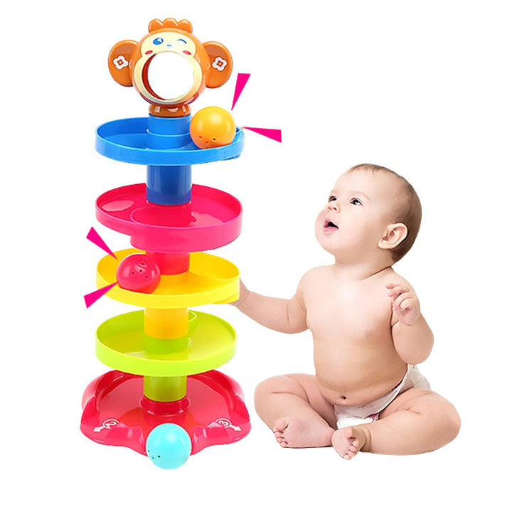 Stackable Rolling Ball Toy Educational Music Ball for Babies