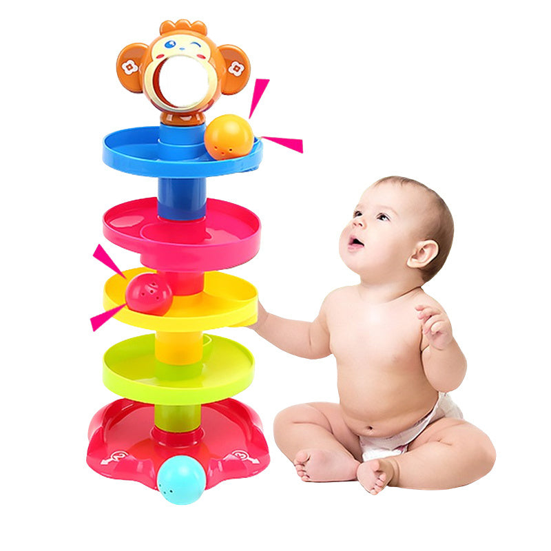 Stackable Rolling Ball Toy Educational Music Ball for Babies