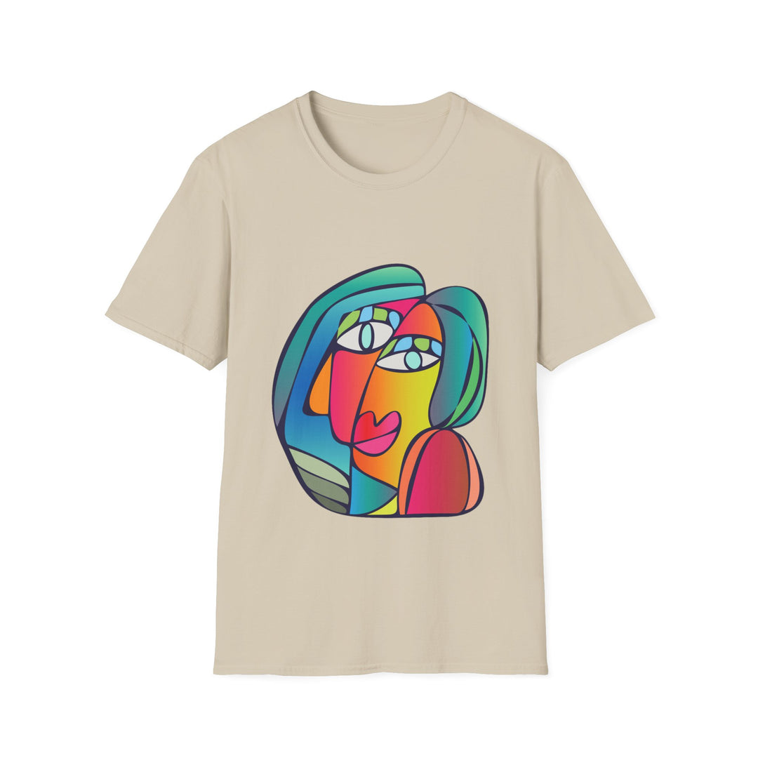 Cubism Girl Unisex Softstyle T-Shirt