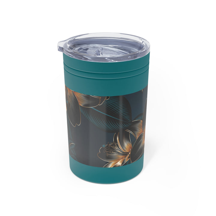 Vintage Golden Lillies Vacuum Insulated Tumbler, 11oz