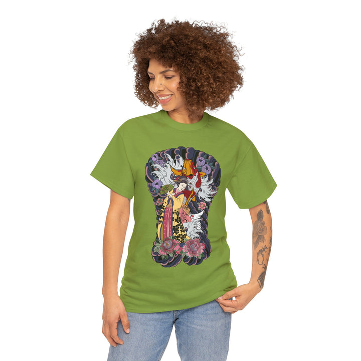 Geisha Woman Unisex Heavy Cotton Tee