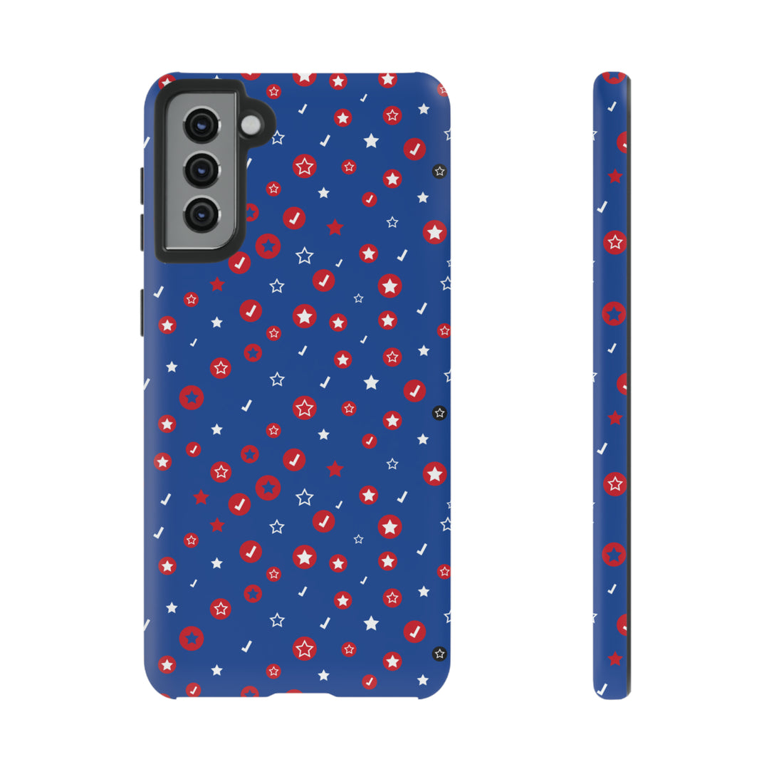 Checks and Stars Tough Phone Case