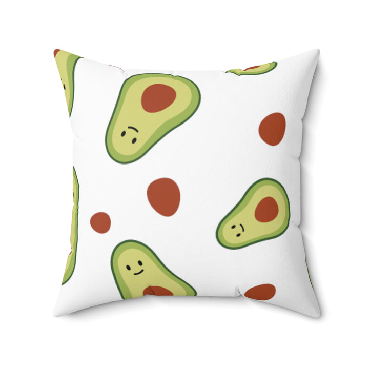 Avocado Spun Polyester Square Pillow