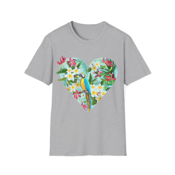 Floral Heart Unisex Softstyle T-Shirt