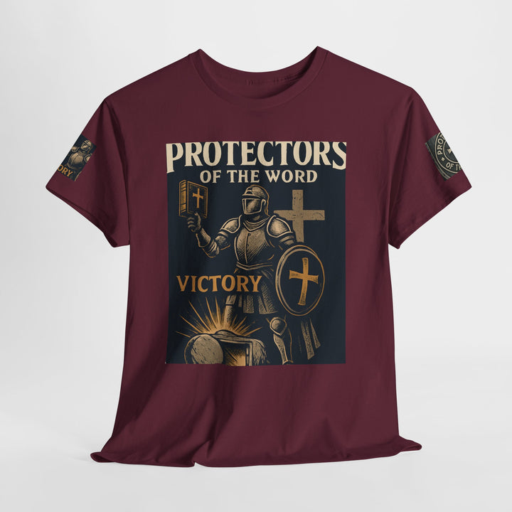 Protectors of the Word Premium Christian T-Shirt — 'Victory' Knight Design with John 14:6 Scripture