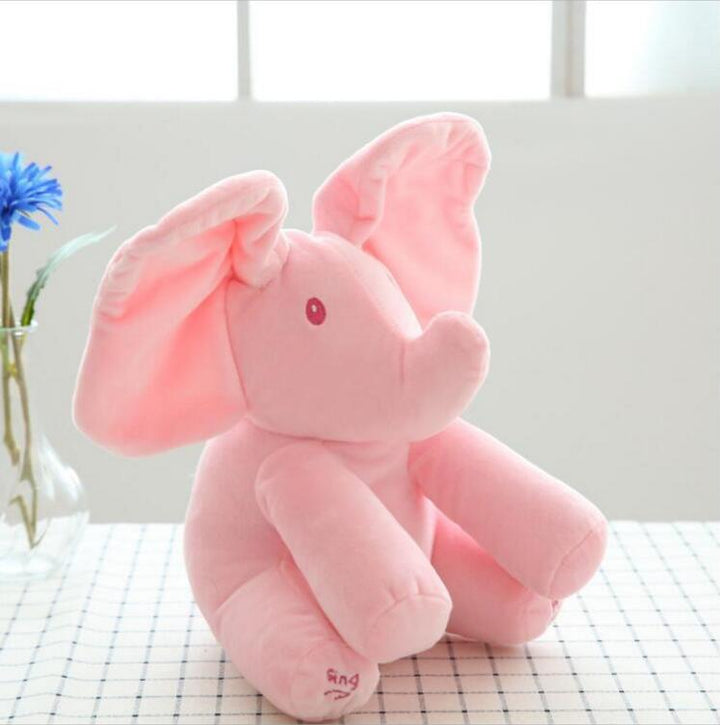 Peek-A-Boo Elephant Plush Toy – Interactive Singing and Hide-and-Seek Toy