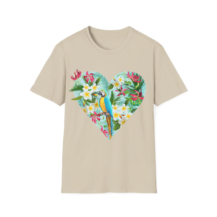 Floral Heart Unisex Softstyle T-Shirt