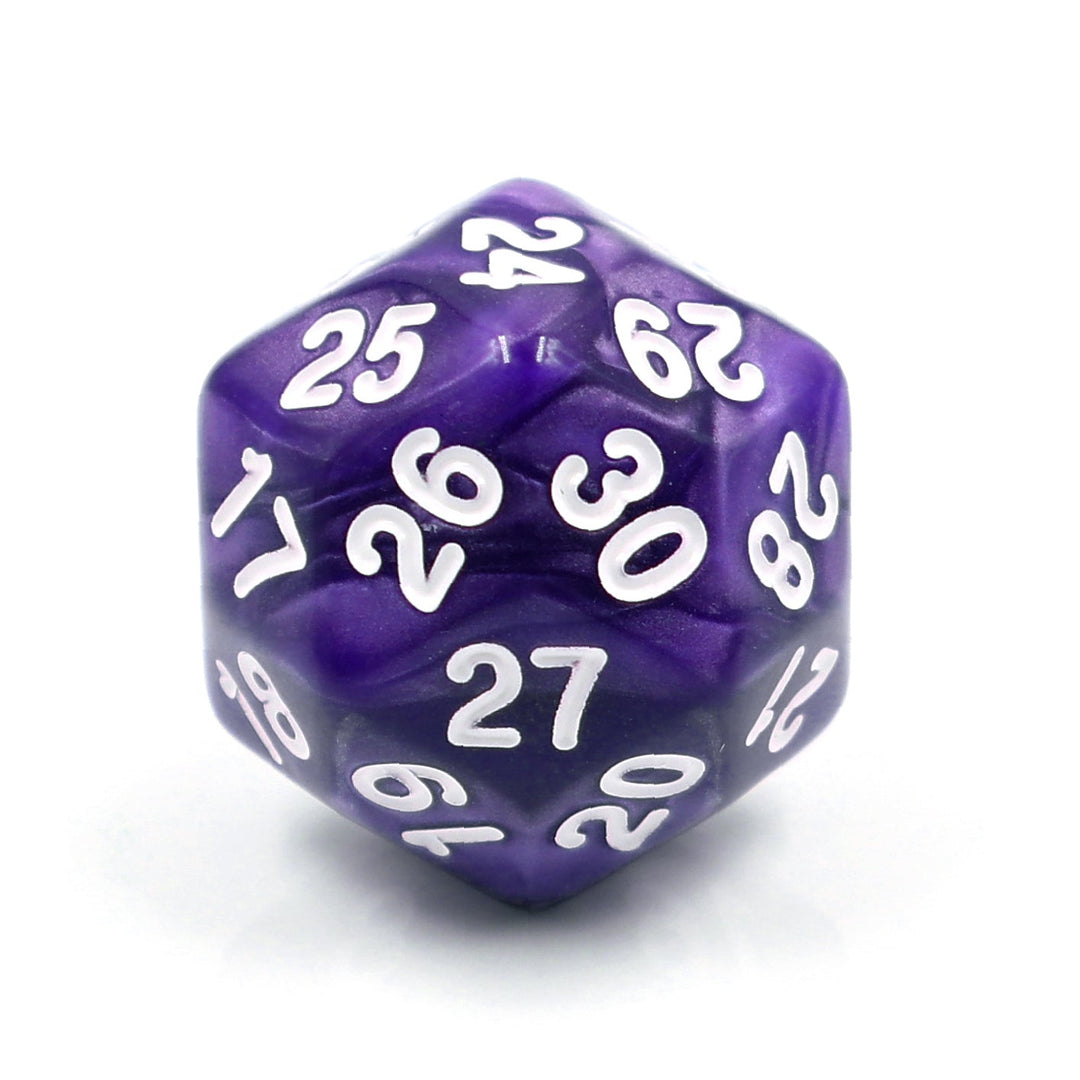 D30 Purple Pearl Single Die 30 Sided/s by HDdice / HengDadice