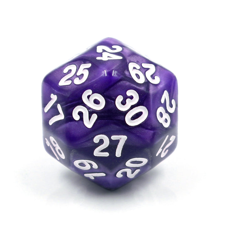 D30 Purple Pearl Single Die 30 Sided/s by HDdice / HengDadice