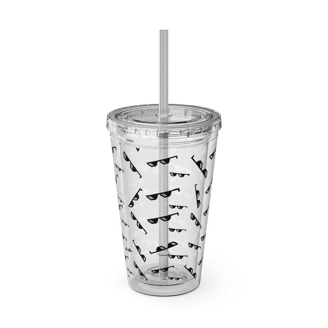 Shade Glasses Sunsplash Tumbler with Straw, 16oz