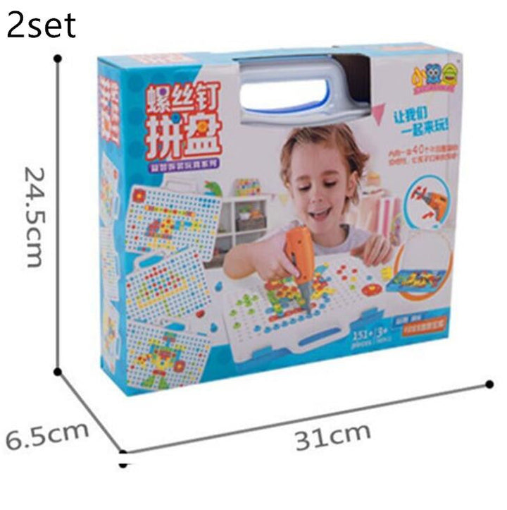 Kids Drill Puzzle Building Kit – Educational Construction Toy Set