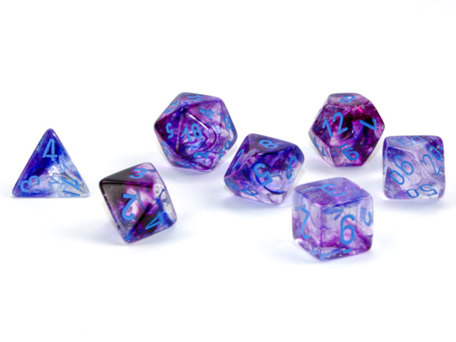 Nebula Nocturnal/blue Luminary 7-Dice/16mm/12mm/30mm/Ten10's