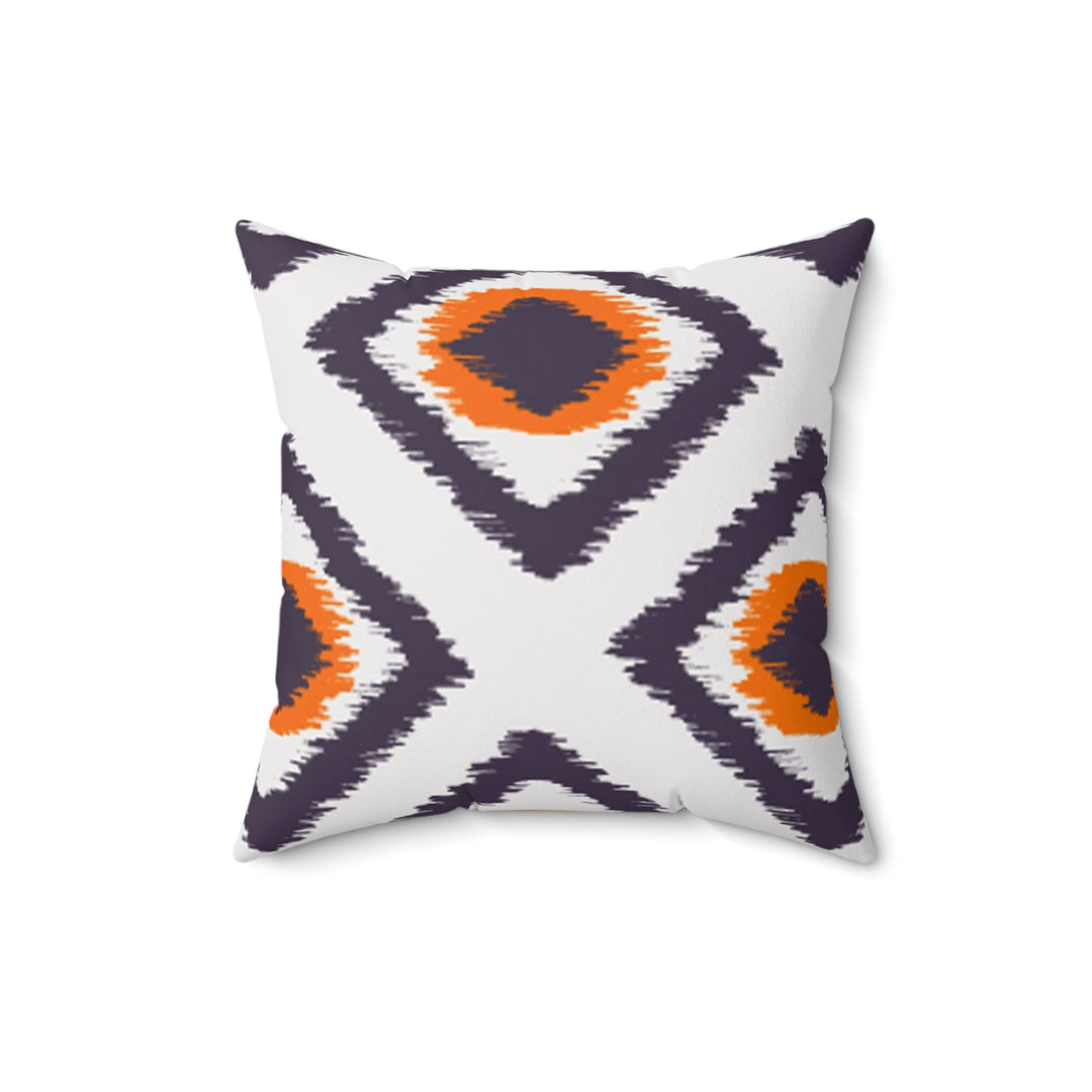 Aztec Style Spun Polyester Square Pillow