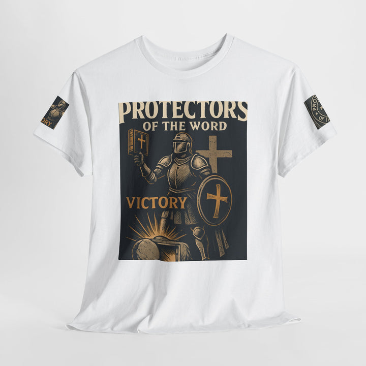 Protectors of the Word Premium Christian T-Shirt — 'Victory' Knight Design with John 14:6 Scripture