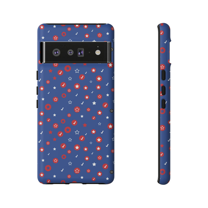 Checks and Stars Tough Phone Case