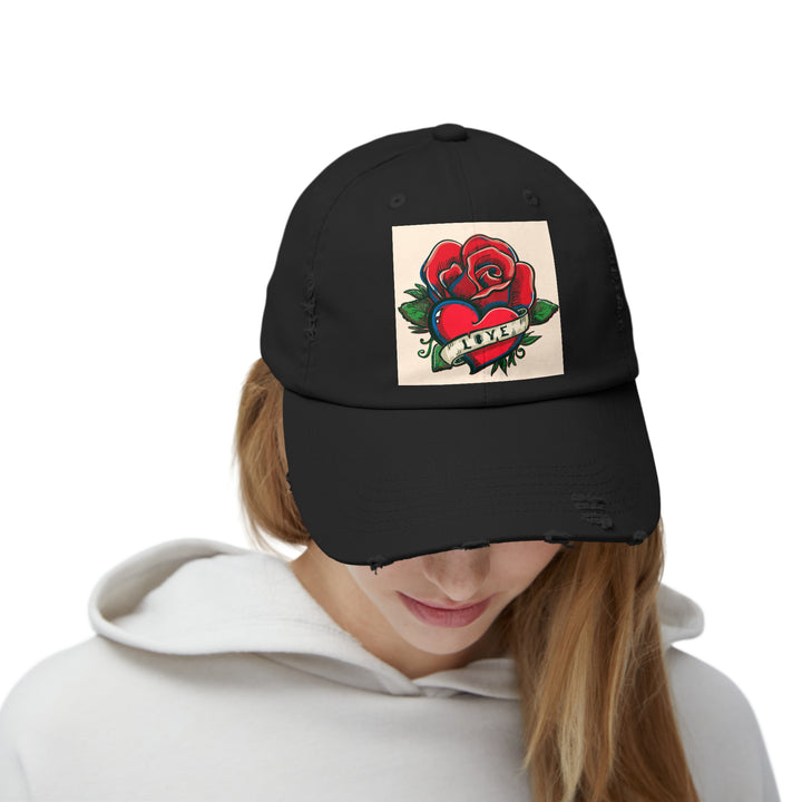 Love Unisex Distressed Cap