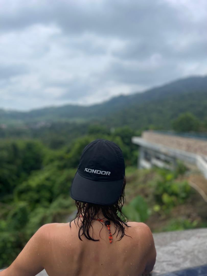 Game Day Ready Quik Dry Hat with Model.