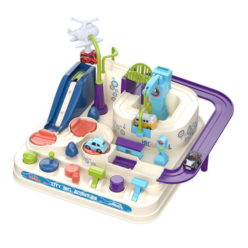 Adventure Parking Lot Car Track – Interactive Rail Toy Set for Kids