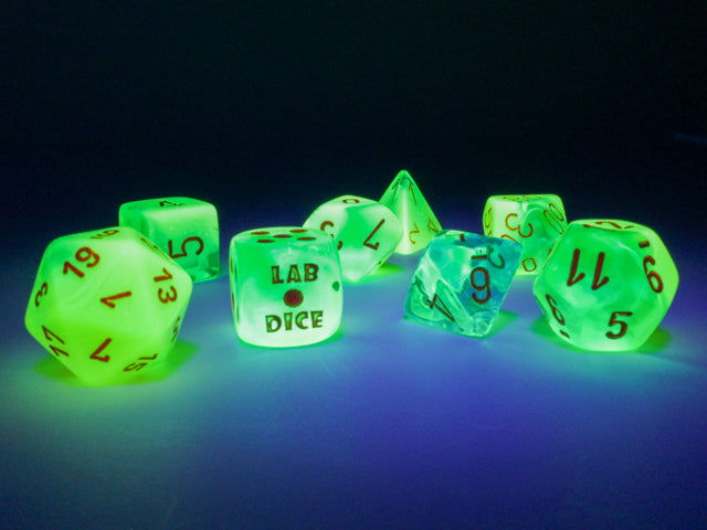 Gemini® Polyhedral Plasma Green-Teal/orange Luminary™ 7-Die Set