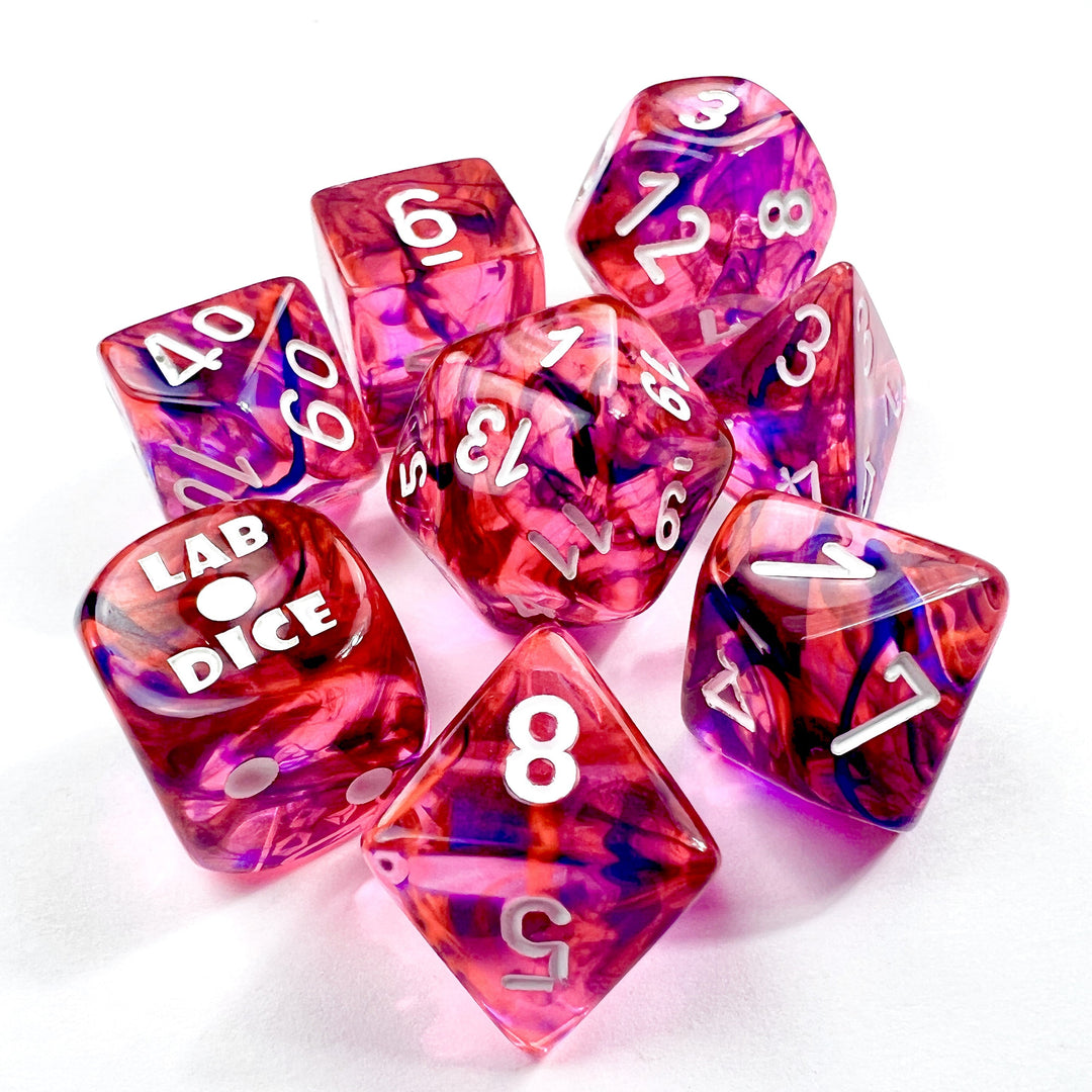 Nebula®Polyhedral Black Light Special/white 7-Die Set (with bonus die)