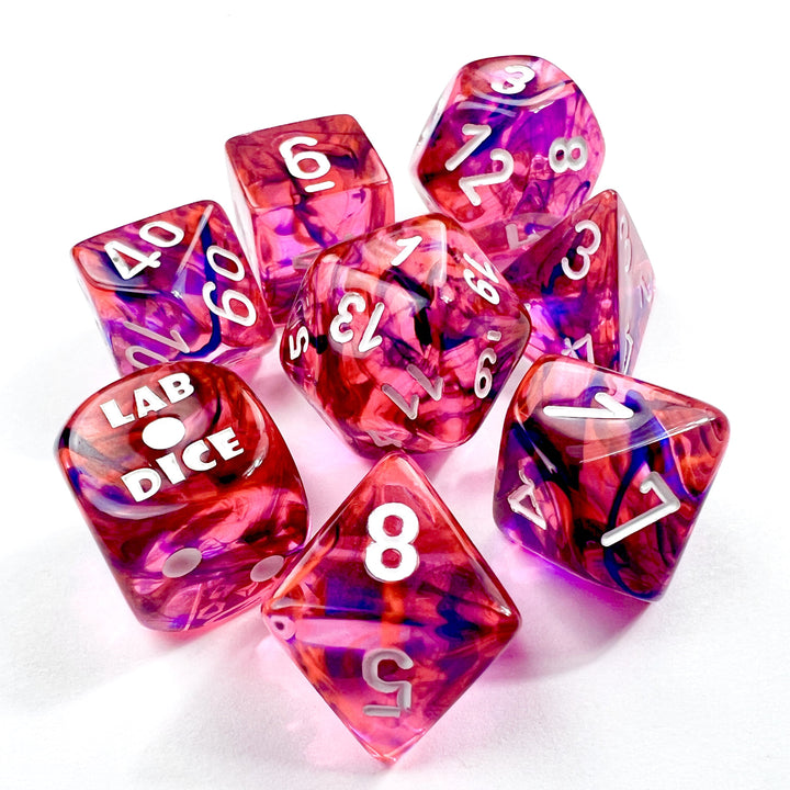 Nebula®Polyhedral Black Light Special/white 7-Die Set (with bonus die)