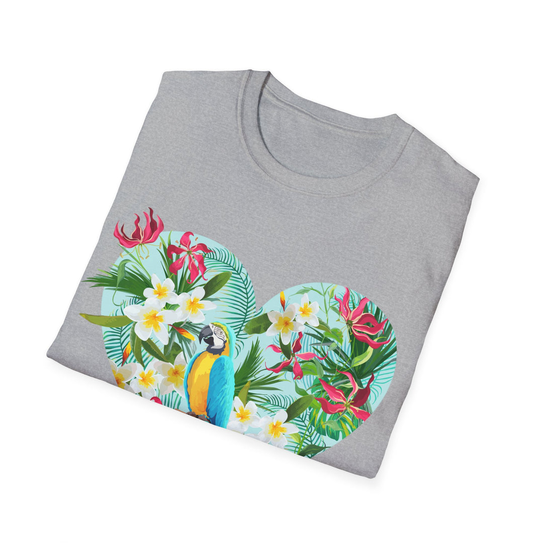 Floral Heart Unisex Softstyle T-Shirt