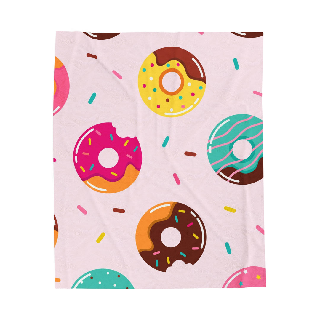 Sweet Donuts Velveteen Plush Blanket