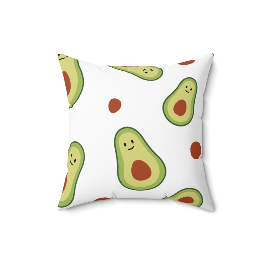 Avocado Spun Polyester Square Pillow