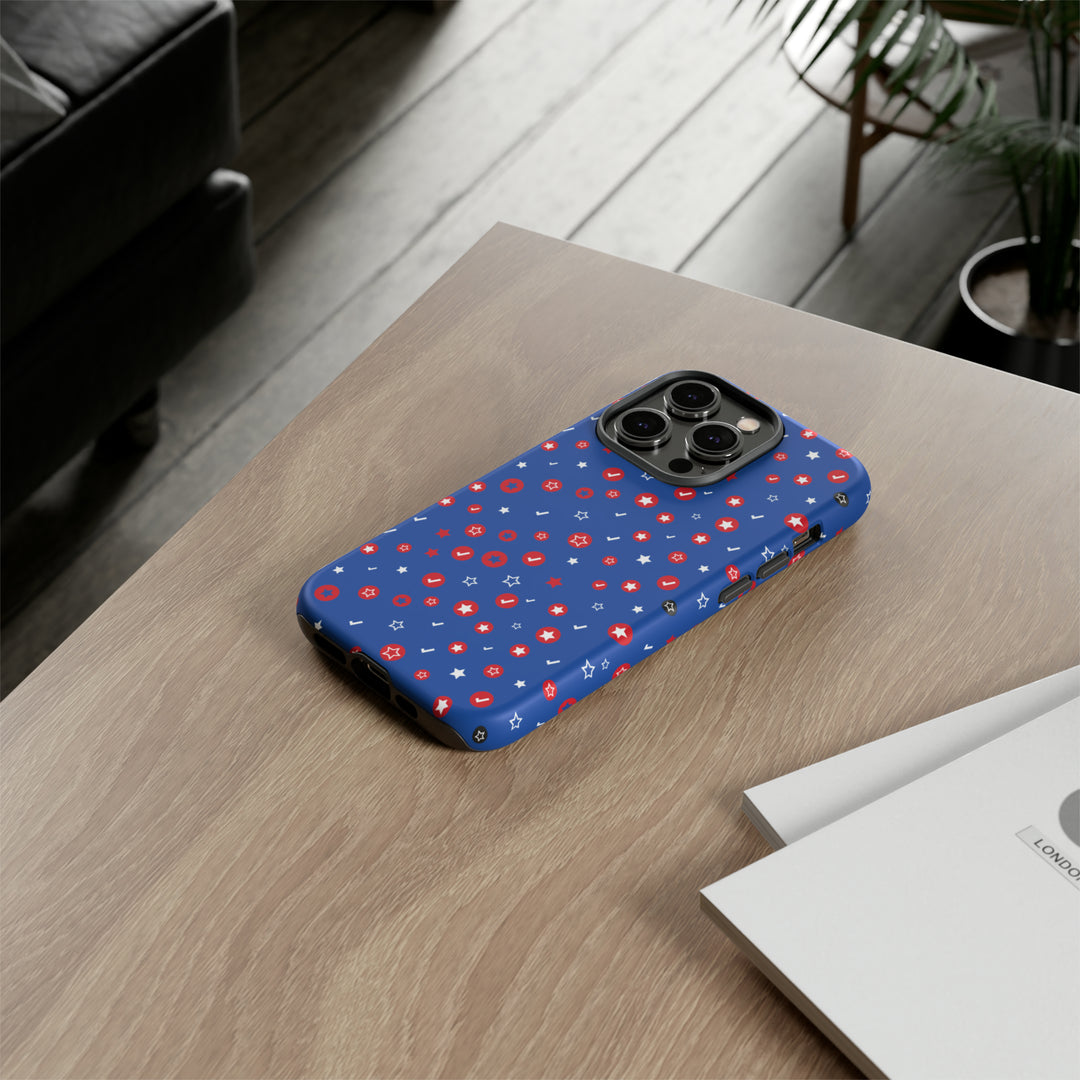 Checks and Stars Tough Phone Case