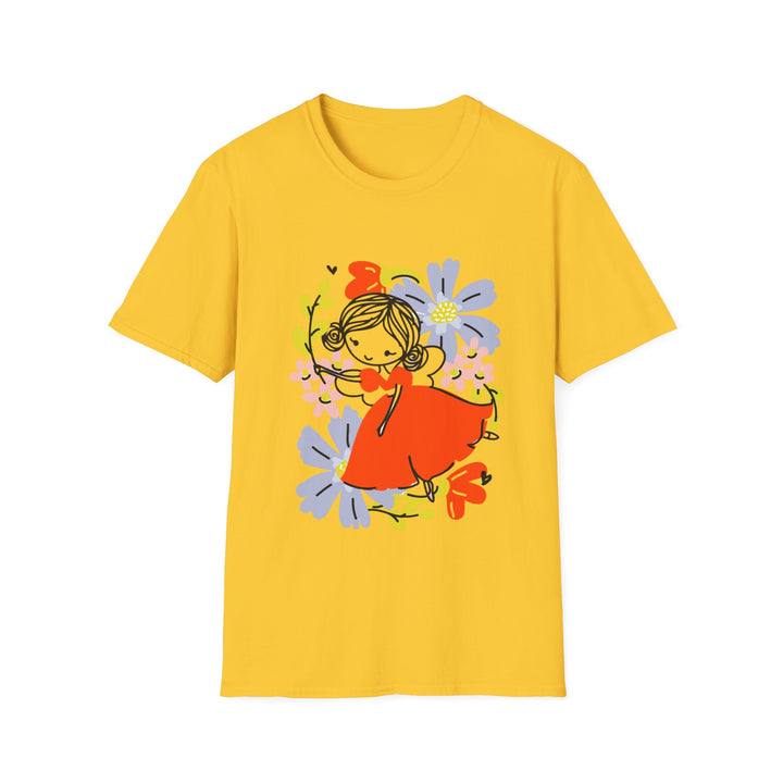 Cute Flying Forest Fairie Unisex Softstyle T-Shirt