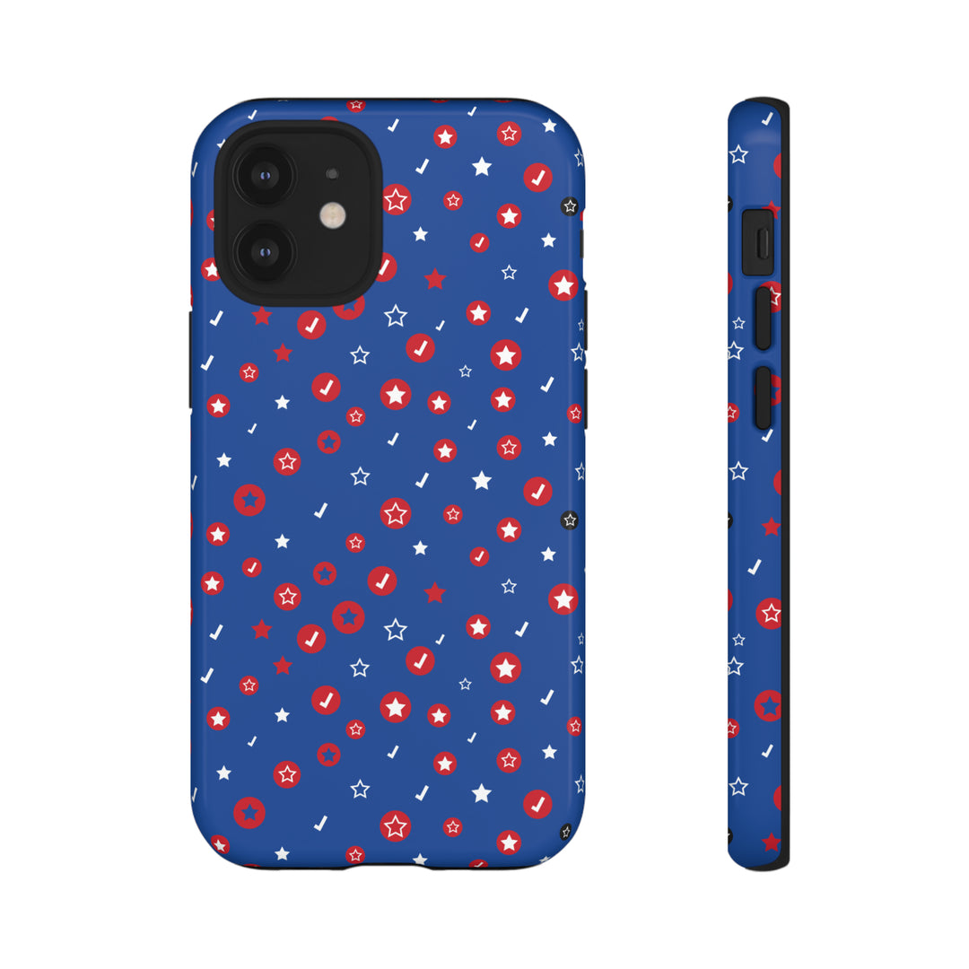 Checks and Stars Tough Phone Case