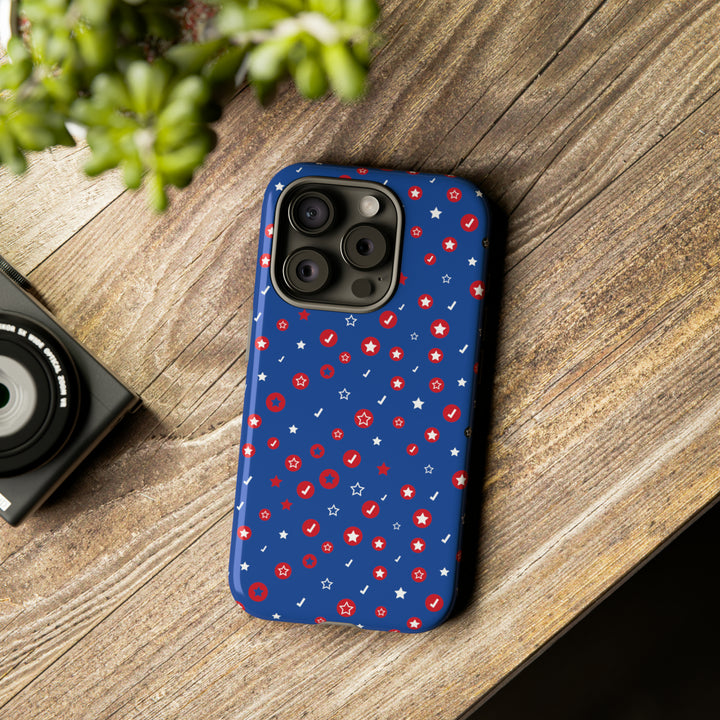 Checks and Stars Tough Phone Case