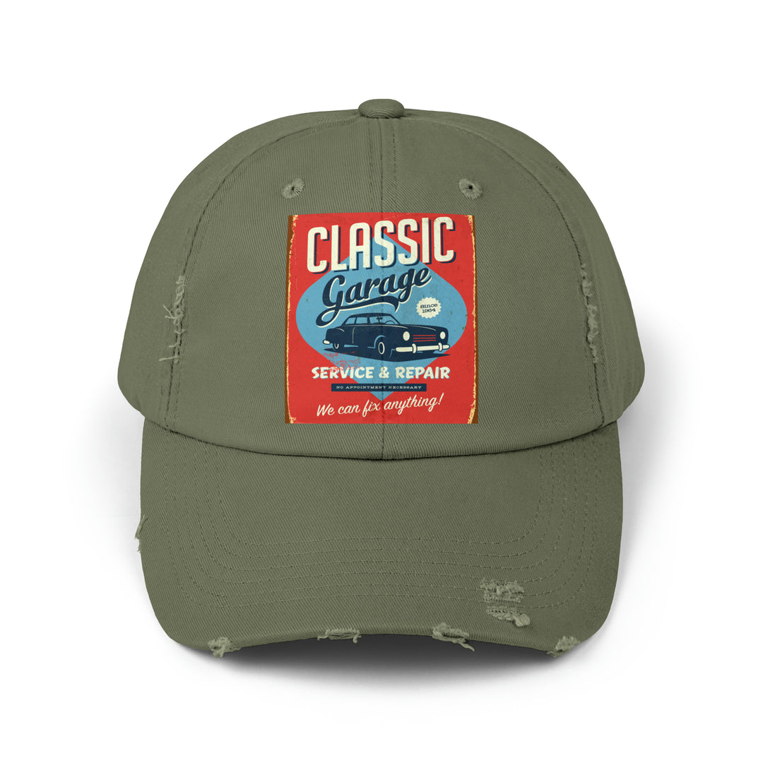 Classic Garage Unisex Distressed Cap