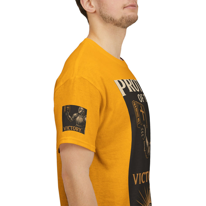 Protectors of the Word Premium Christian T-Shirt — 'Victory' Knight Design with John 14:6 Scripture